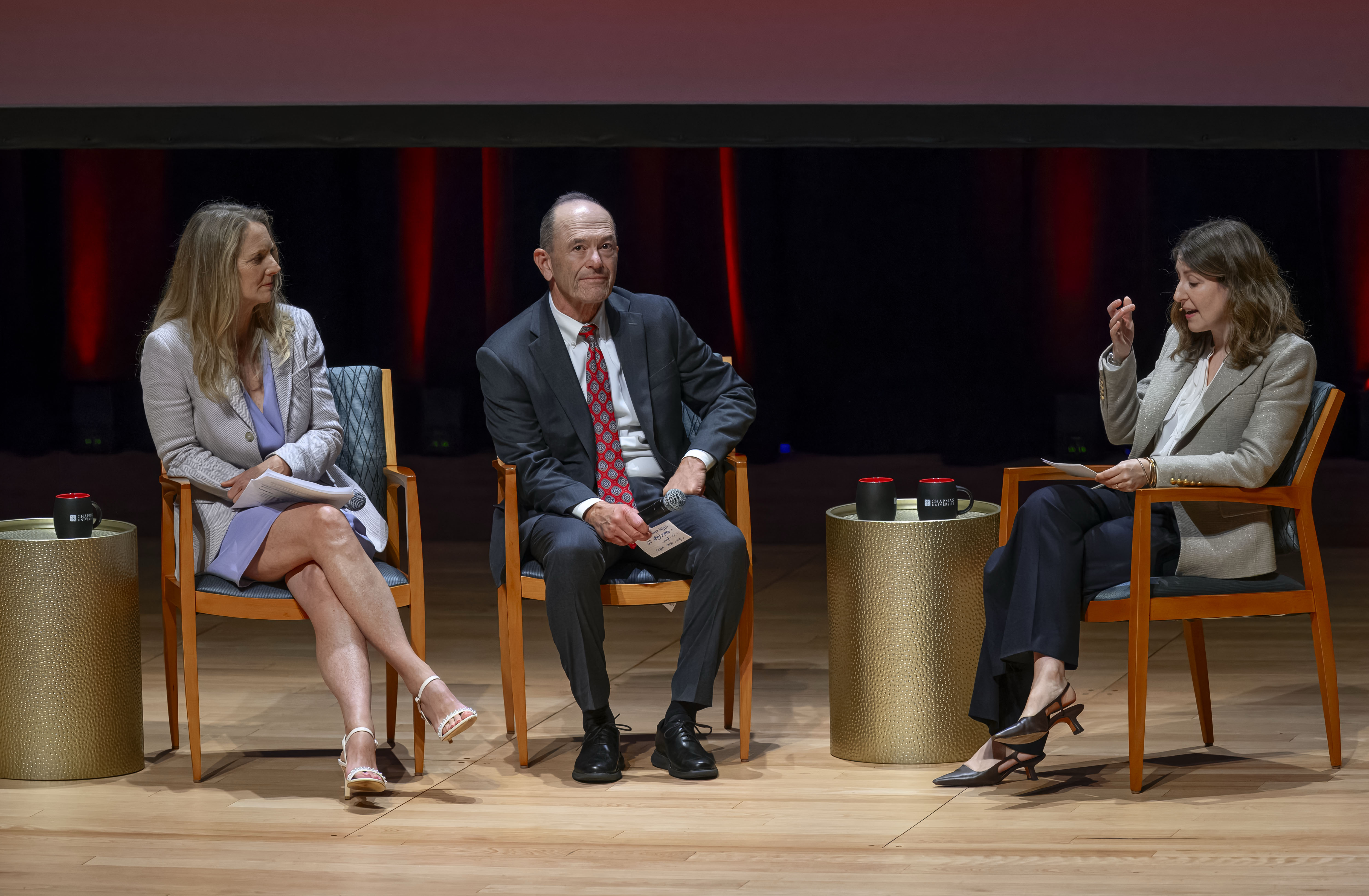 Shari Battle, left, senior vice-president Bank of America Orange County,...