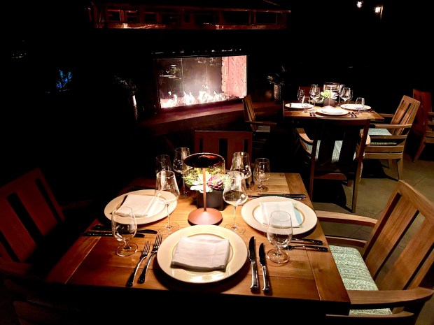 The Napa Rose outdoor patio during a media preview following a 10-month renovation at the fine dining restaurant in Disney's Grand Californian Hotel. (Photo by Brady MacDonald, Orange County Register/SCNG)