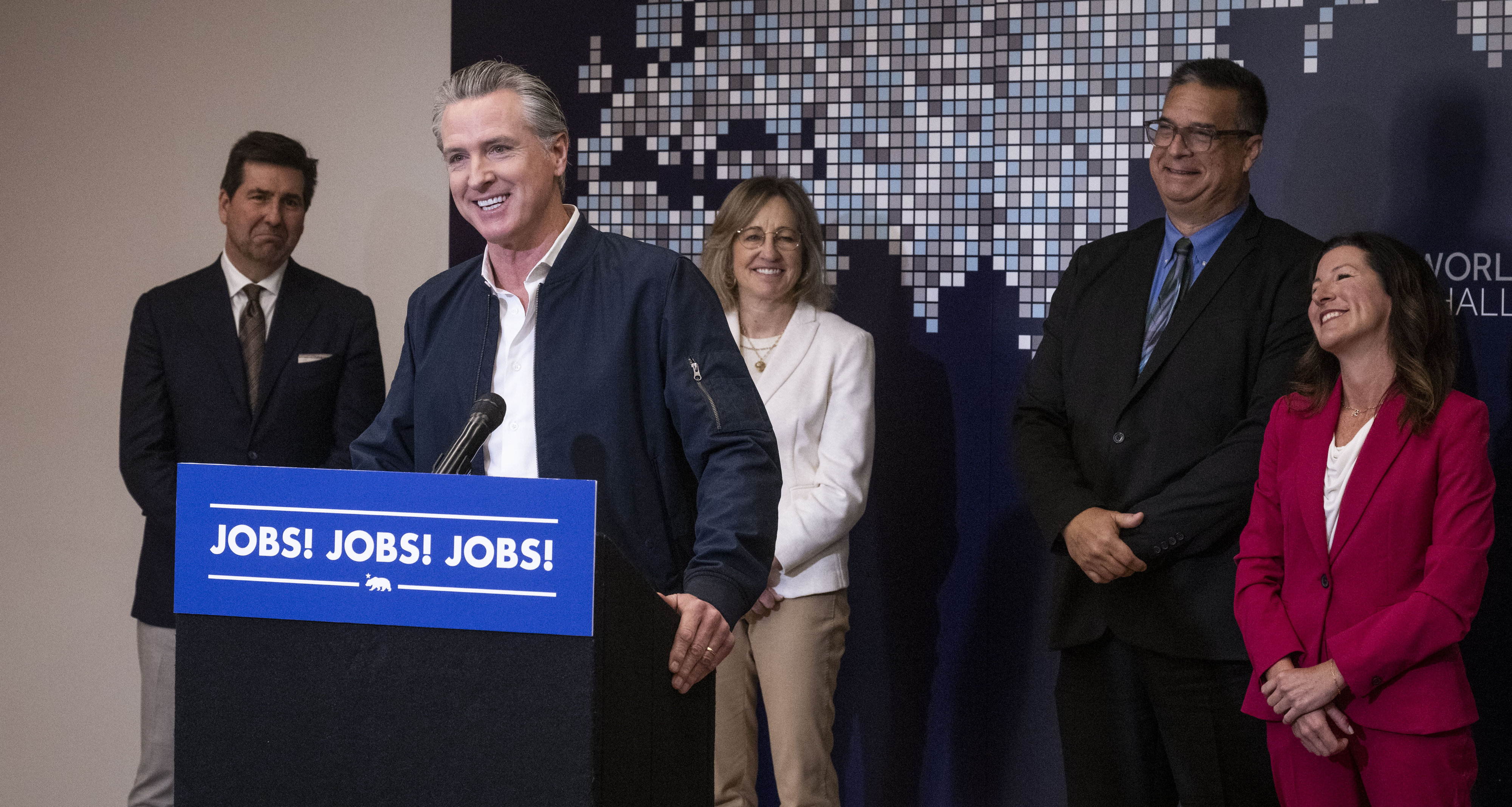 California Gov. Gavin Newsom speaks about the Orange County Regional...