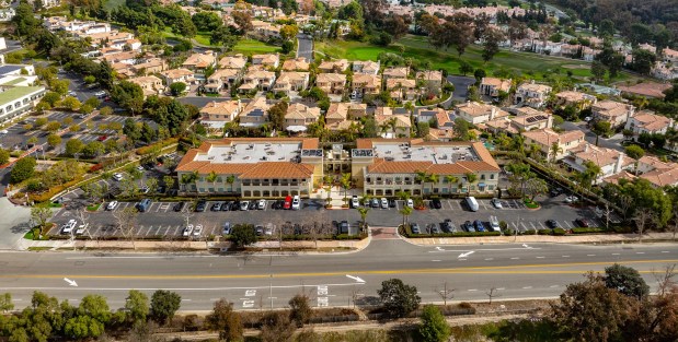 The two-building office campus Marbella Commerce Center in San Juan Capistrano sold Jan. 21 for $9.8 million, according to documents provided by PropertyShark. The property at 30900-30950 Rancho Viejo Road sold to an unidentified, local investor in a 1031 exchange, according to CBRE. (Photo courtesy of CBRE)