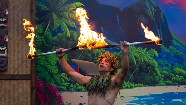 Island-inspired fire dancing during the Seven Seas Food Festival at SeaWorld San Diego. (Courtesy of SeaWorld)