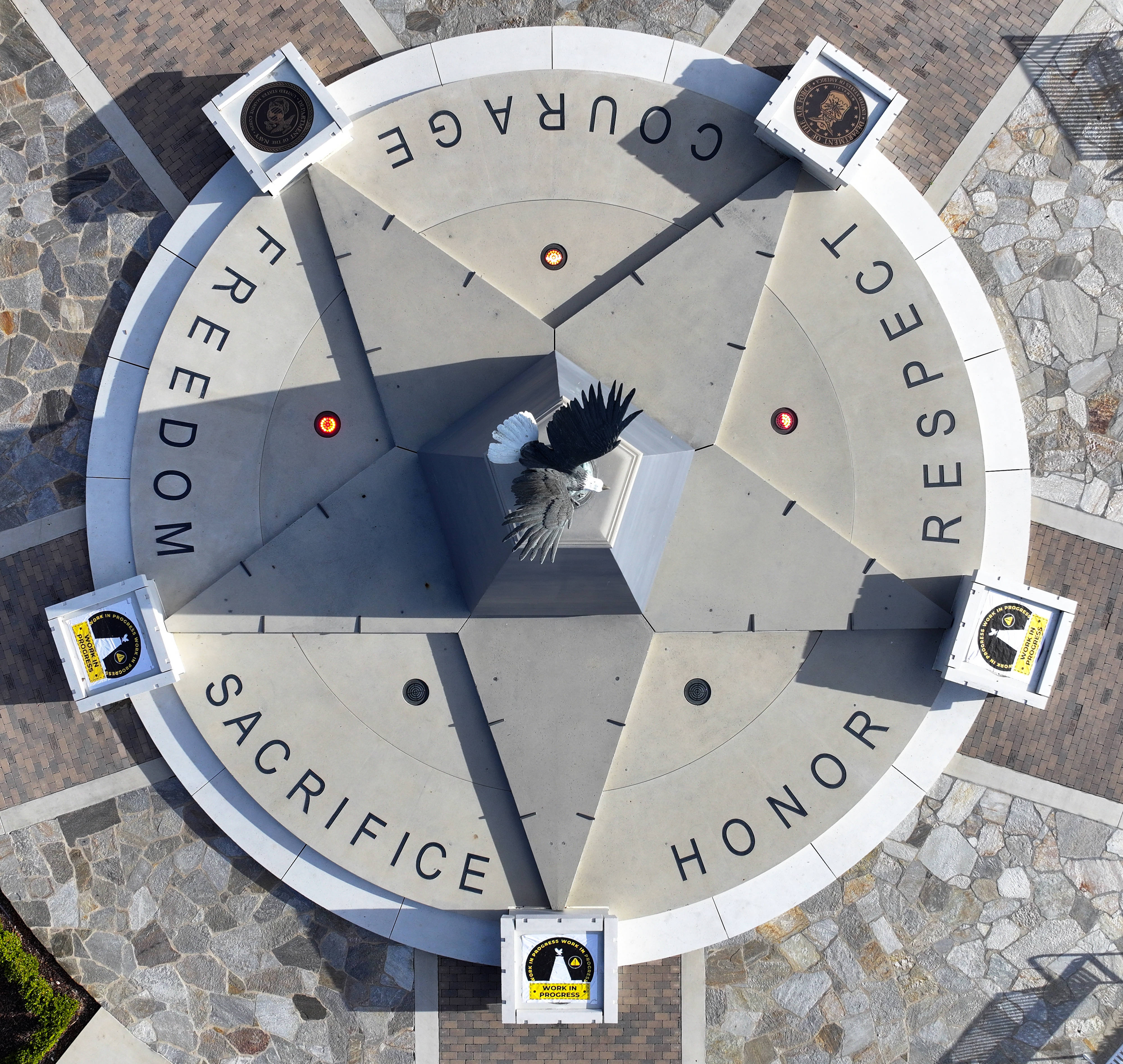 Three bronze plaques are missing from a memorial at Tustinâs...