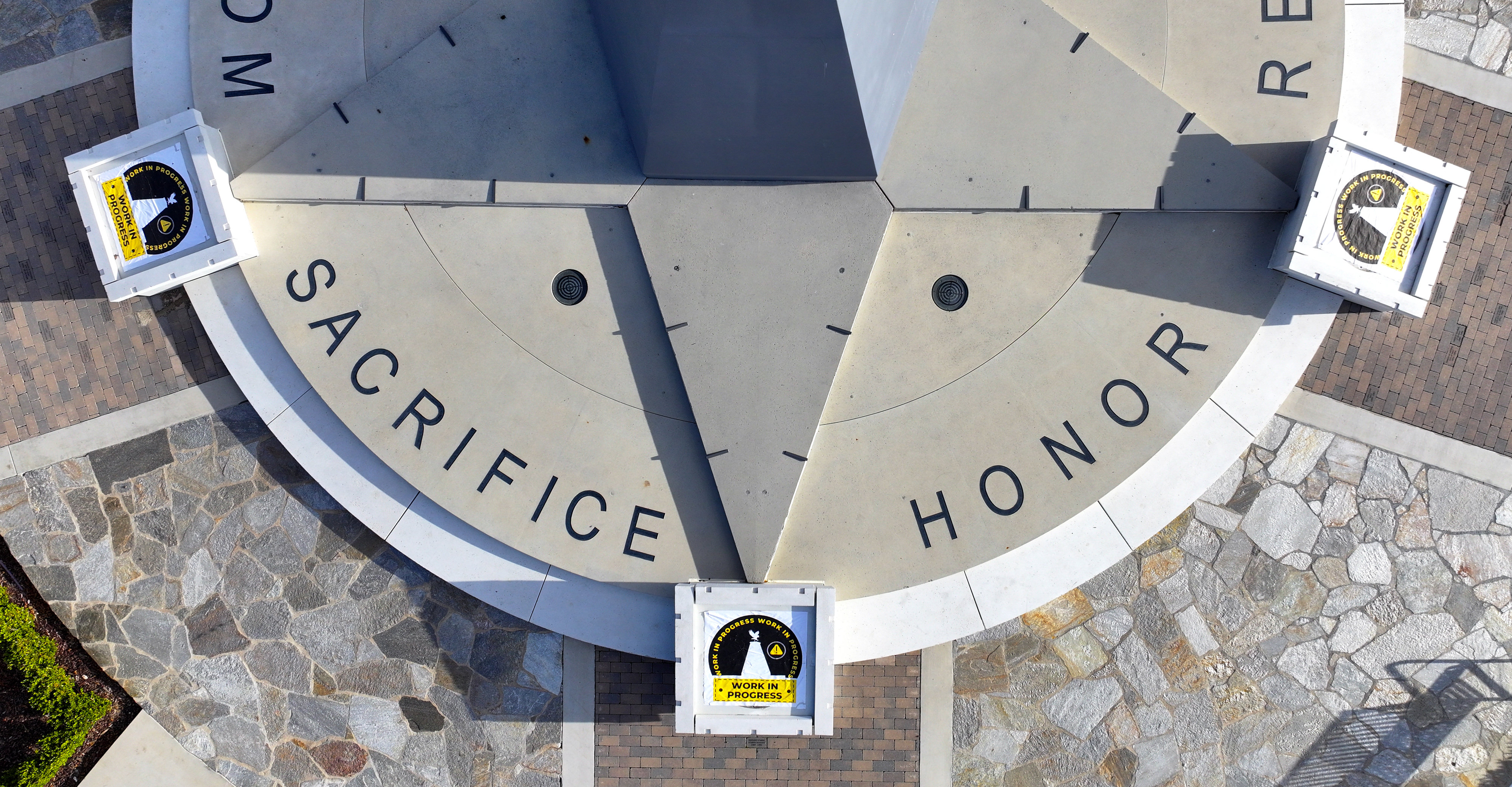Three bronze plaques are missing from a memorial at Tustinâs...