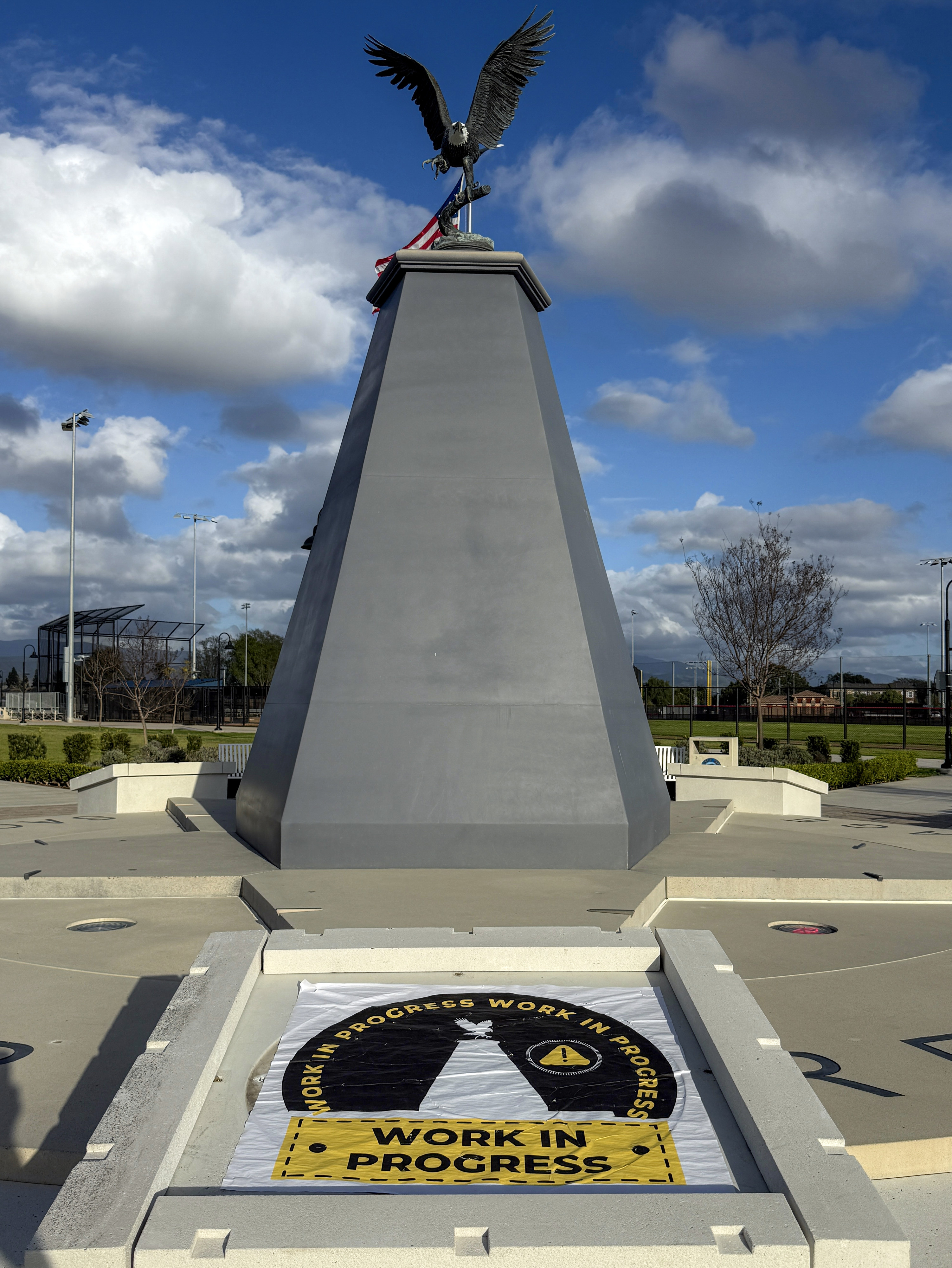 Three bronze plaques are missing from a memorial at Tustinâs...