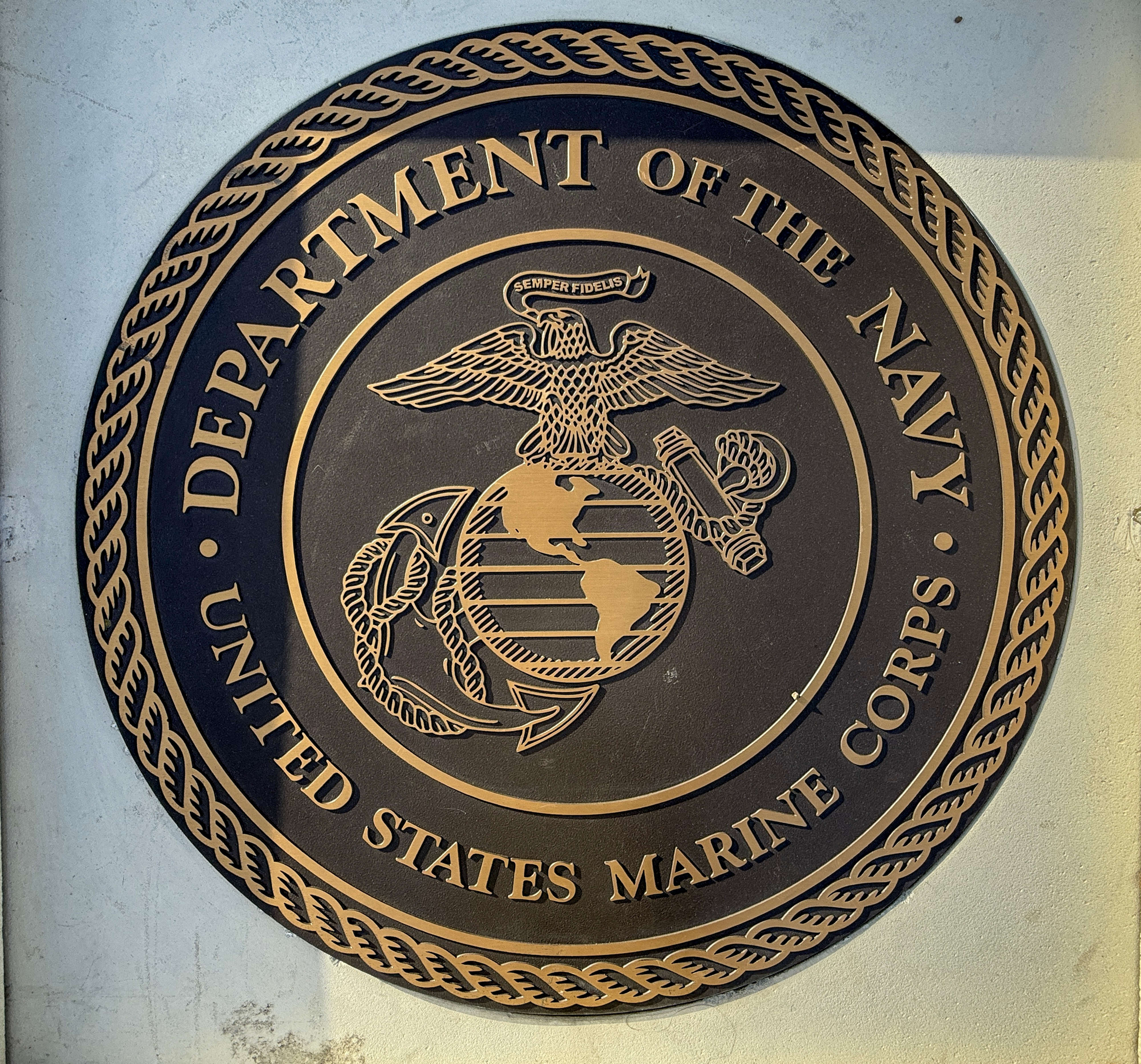 A bronze plaque at Tustinâs Veterans Sports Park in Tustin,...