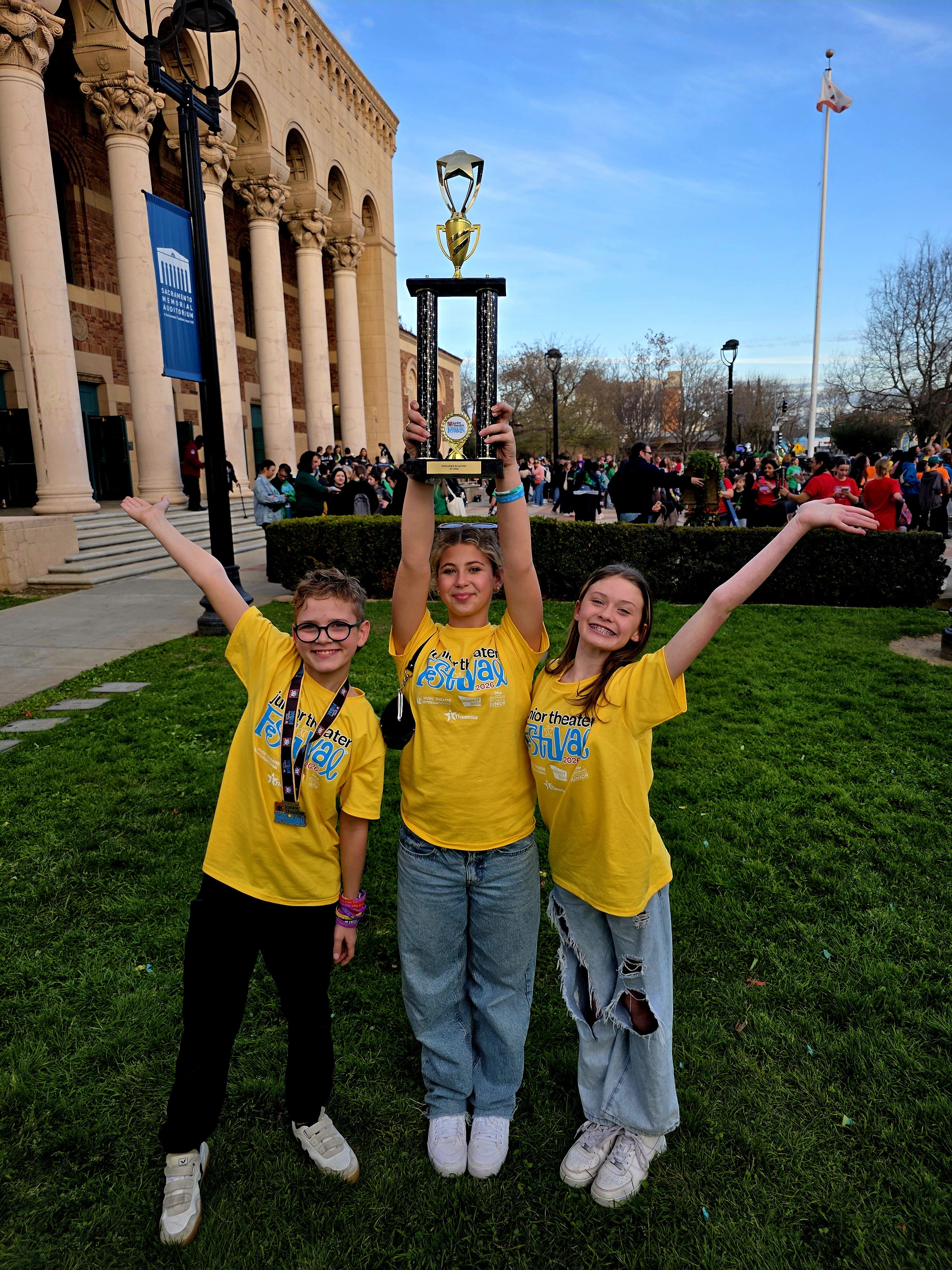 Three students (Cash Evans-Reber, Echo Ciampi and Macaulay Esser) were...