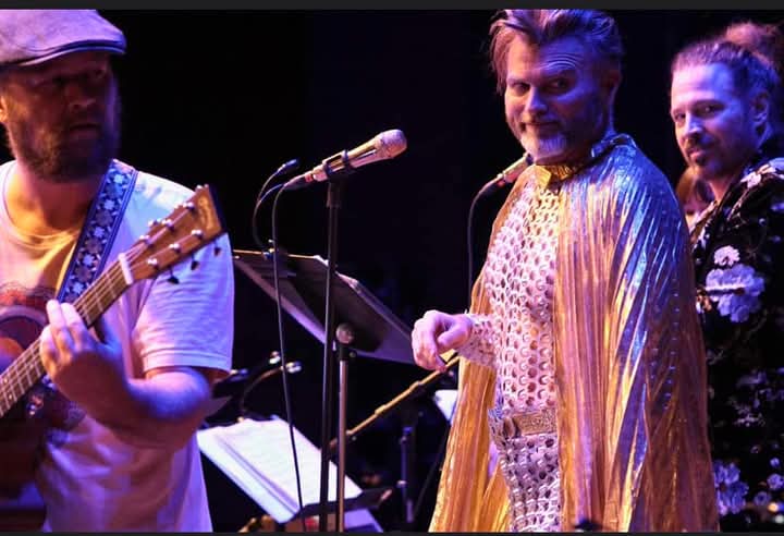 man performs onstage