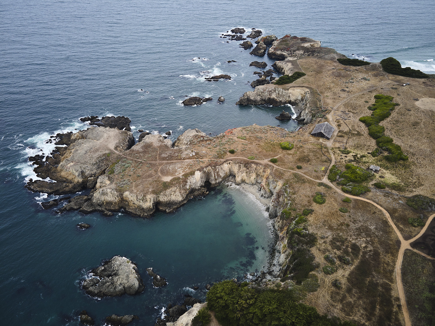 Drone footage of Sea Ranch, California