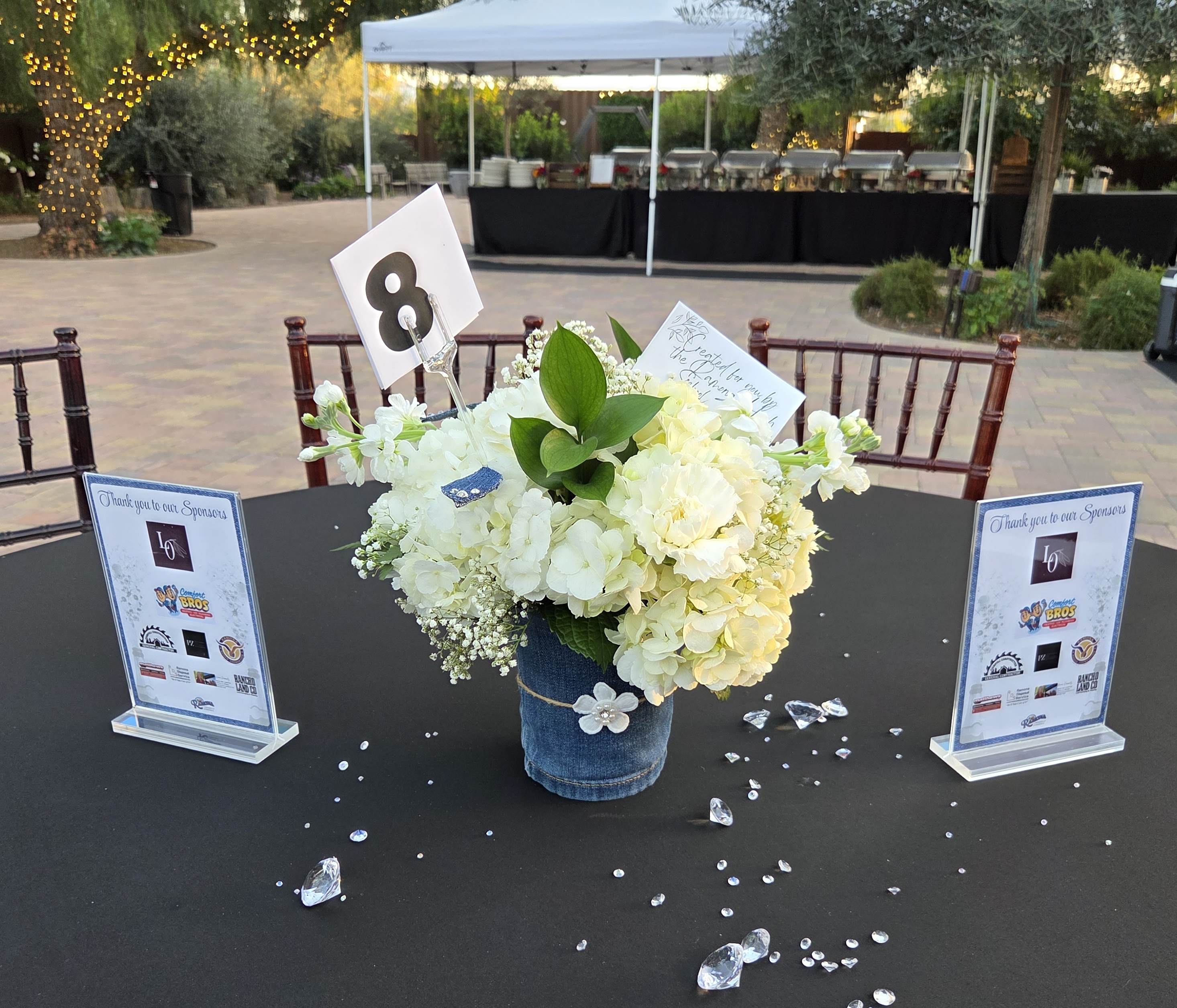 Ramona High School students prepared the centerpieces for the Chamberâs...