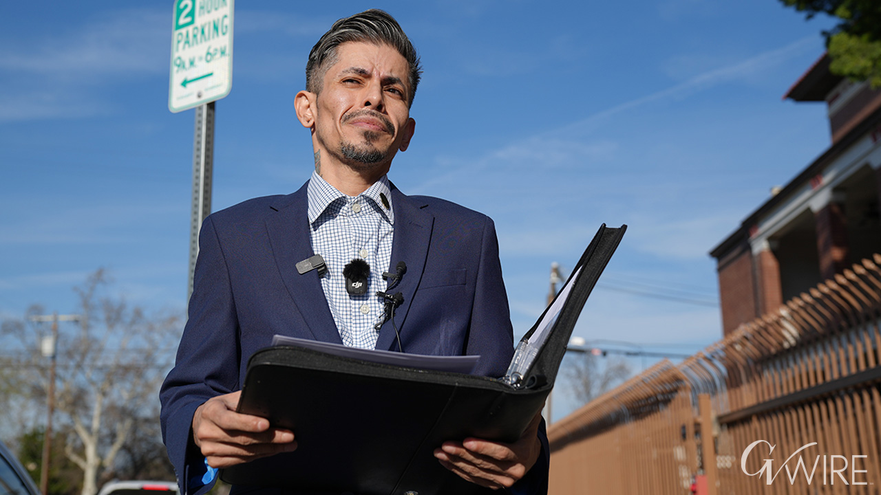 Child Sex Offender Campos Holds News Conference Near Elementary School