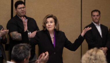 Former U.S. Speaker of the House, Nancy Pelosi, endorsed Doris Matsui for Congress during a debate between Matsui and Sacramento Councilmember Mai Vang on Saturday during the California Democratic Party Convention at Moscone Center West in San Francisco. Pelosi supported Proposition 50, put forward by Gov. Gavin Newsom to redraw California congressional districts to favor Democrats.