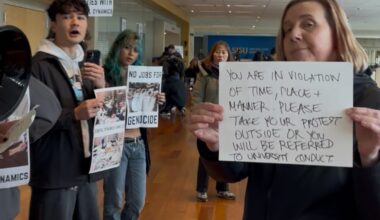 Students disrupt war profiteers’ participation in San Jose State University career fair — Fight Back! News