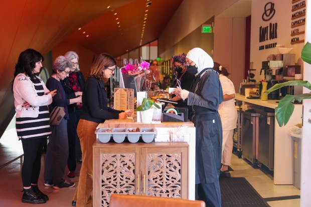 Customers order food and beverages at Kopi Bar and Bakery on the second floor of the Berkeley Art Museum and Pacific Film Archive (BAMPFA) in Berkeley, Calif., on Friday, Feb. 13, 2026. (Ray Chavez/Bay Area News Group)