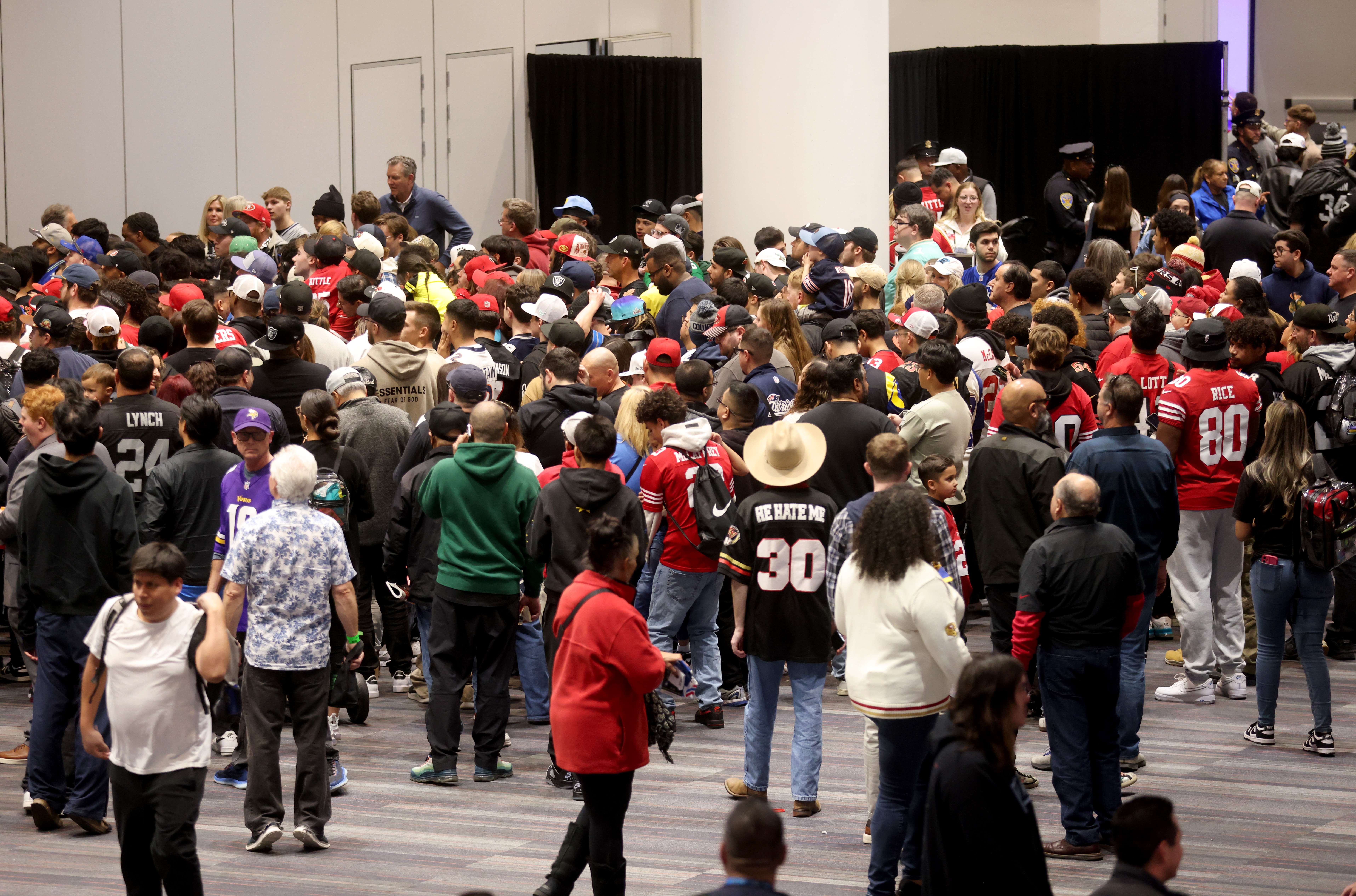 NFL fans gather for the Pro Bowl Games during the...