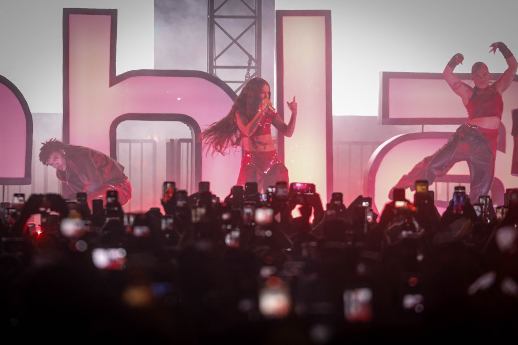 Kehlani performs at San Jose City Hall ahead of Super Bowl 60