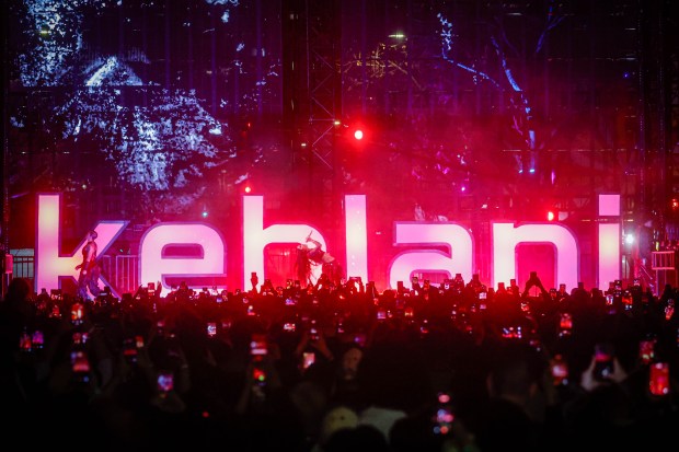 Kehlani performs during the Big Game Block Party on East Santa Clara Street near City Hall in downtown San Jose, Calif., on Friday, Feb. 7, 2026. (Shae Hammond/Bay Area News Group)