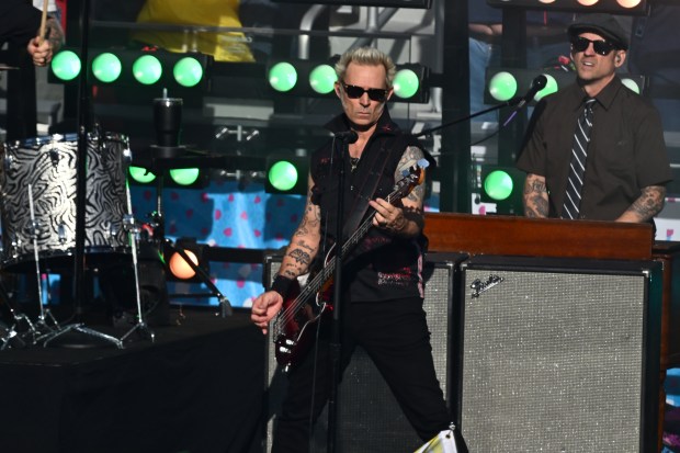 Green Day performs to open Super Bowl 60 at Levi's Stadium in Santa Clara, Calif., on Sunday, Feb. 8, 2026. (Jose Carlos Fajardo/Bay Area News Group)