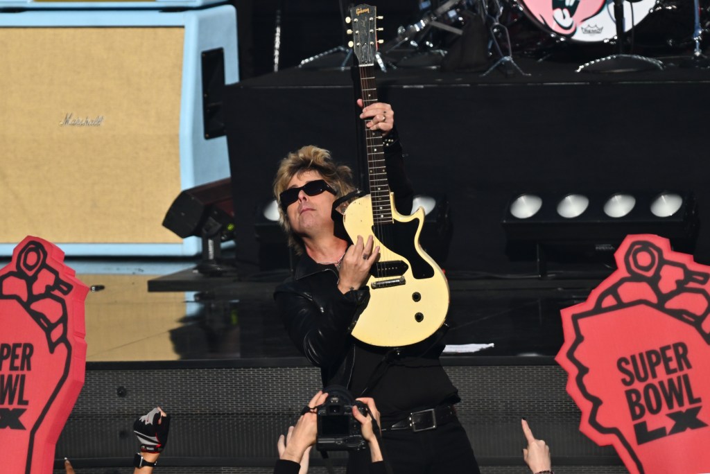 Green Day opens Super Bowl in rousing fashion