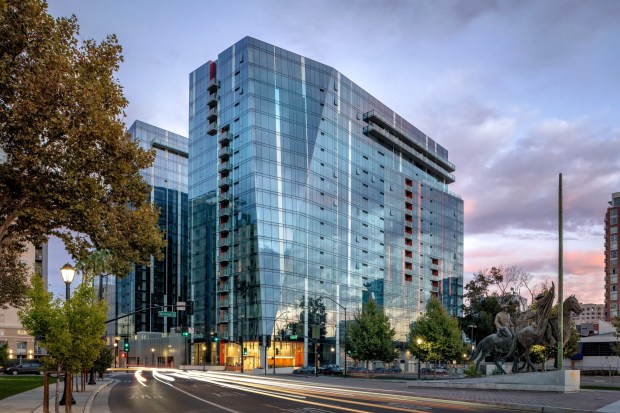 188 West St. James, two housing towers at 188 West St. James Street in downtown San Jose.(Brian Kitts)