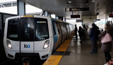 Transbay Tube, downtown SF service closed