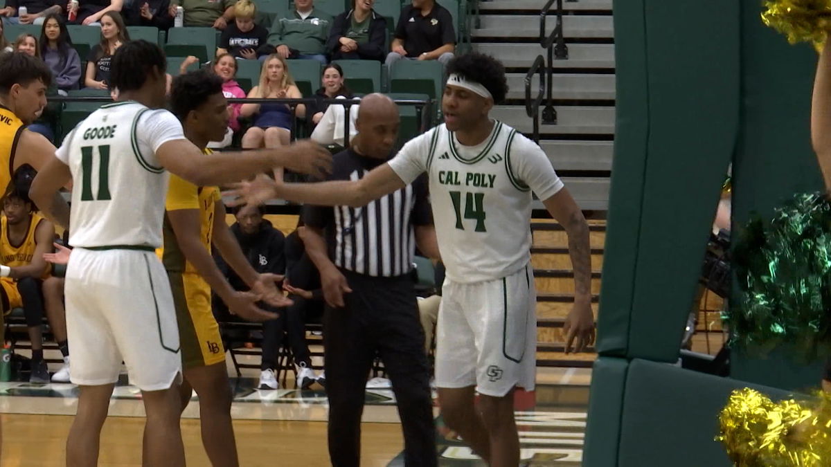 Surging Cal Poly tops century mark against Long Beach State and books a spot into Big West Tournament