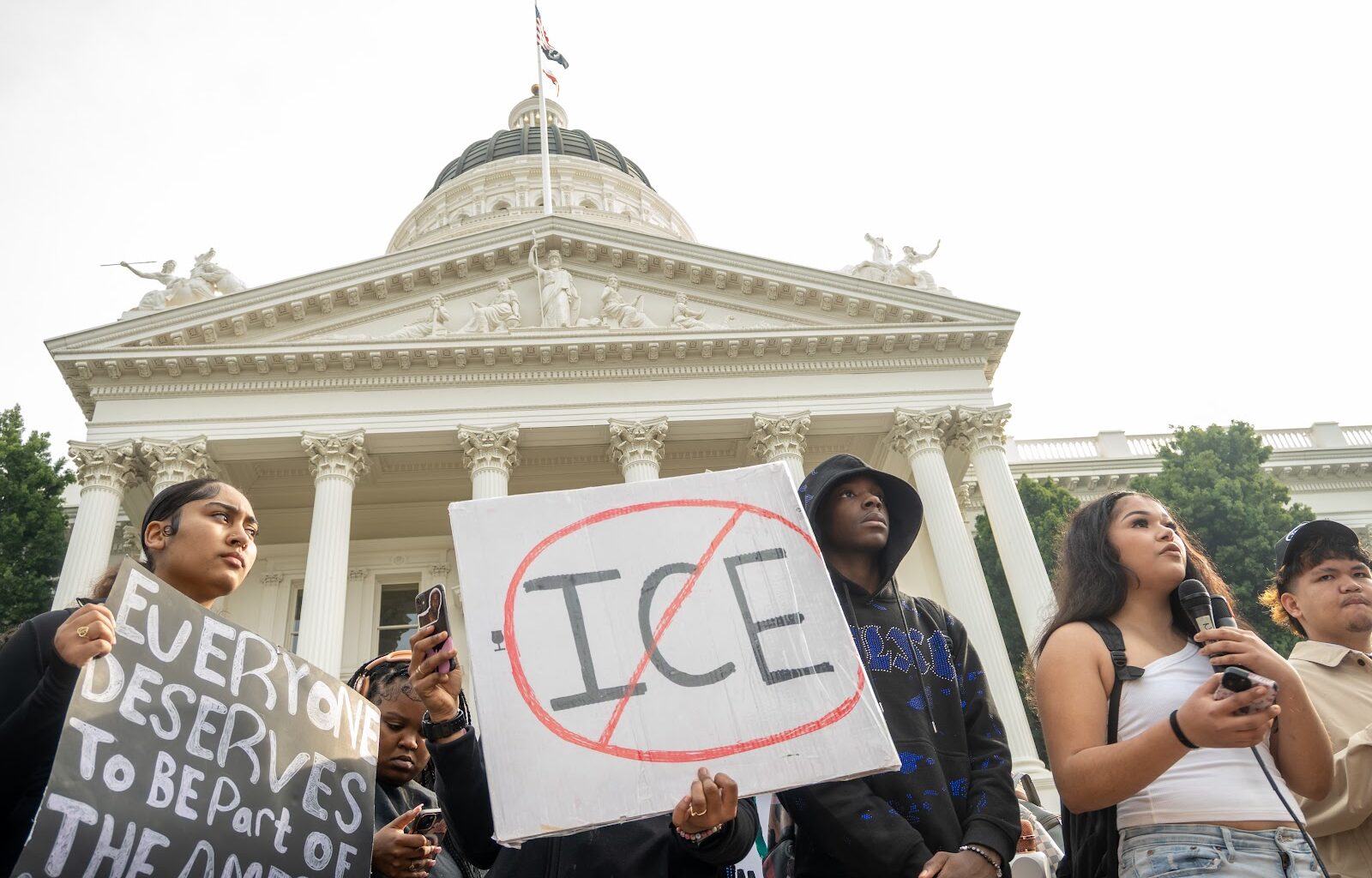 Sacramento Students Walk Out, Rally At Capitol To Protest ICE Raids