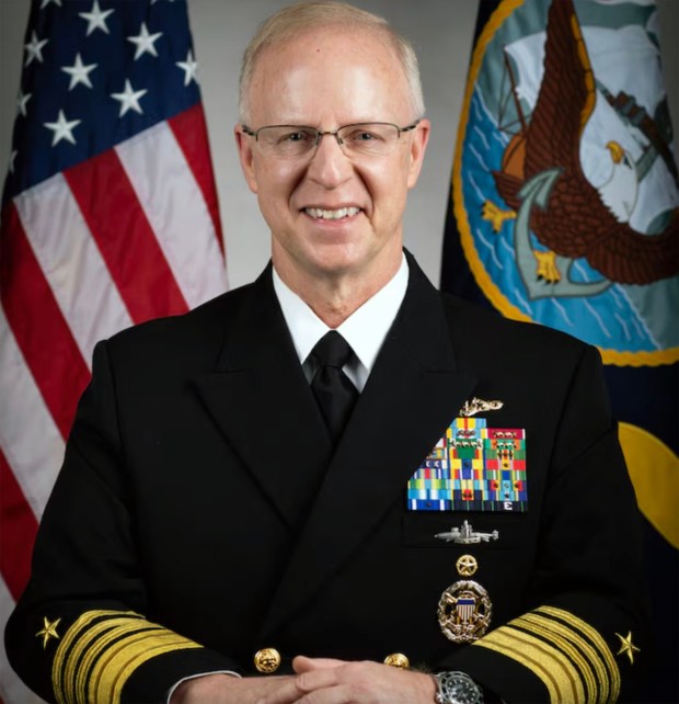Chief of Naval Operations Adm. Daryl Caudle met with reporters in San Diego on Tuesday. (U.S. Navy)