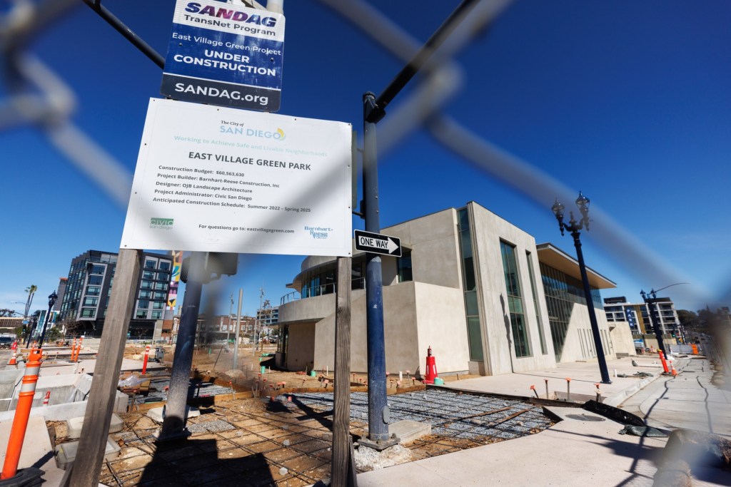 Cost to finish overdue East Village Green park in downtown San Diego grows by $4.6M – San Diego Union-Tribune