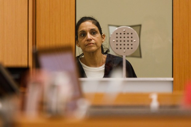 San Diego, California - February 18: Amy Knox, former COO of the Harm Reduction Coalition, is seen at an arraignment at San Diego Central Courthouse on Wednesday, February 18, 2026. (Kristian Carreon / The San Diego Union-Tribune)
