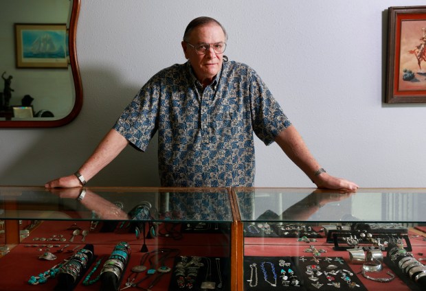 San Diego, CA - February 10: Dan Harlan is the owner of Presidio Jewelry Pawn in Point Loma, shown here on February 10, 2026 in San Diego, CA. (K.C. Alfred / The San Diego Union-Tribune)