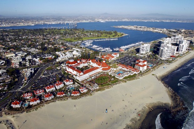 An aerial photo of Coronado (K.C. Alfred / The San Diego Union-Tribune)