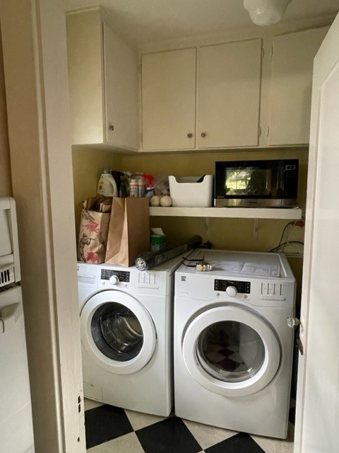 Before, an Ntrada client's multipurpose laundry area is lacking storage. (Ntrada Design)