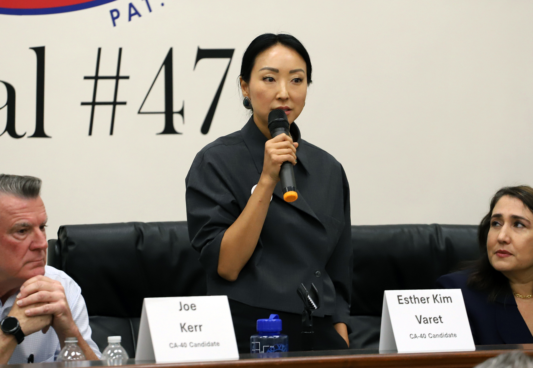 Riverside, Ca., December 20, 2025. Esther Kim Varet congressional candidate...