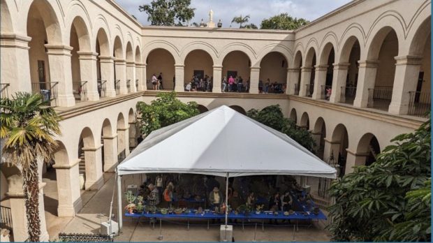 The annual show and sale is set up in Room 101 and the patio at Casa del Prado in Balboa Park. (SDCSS)