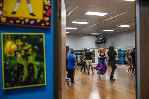 Students participate in swing dance class at Arms Wide Open in El Cajon on Jan. 29, 2026. (Zoë Meyers / For The San Diego Union-Tribune)