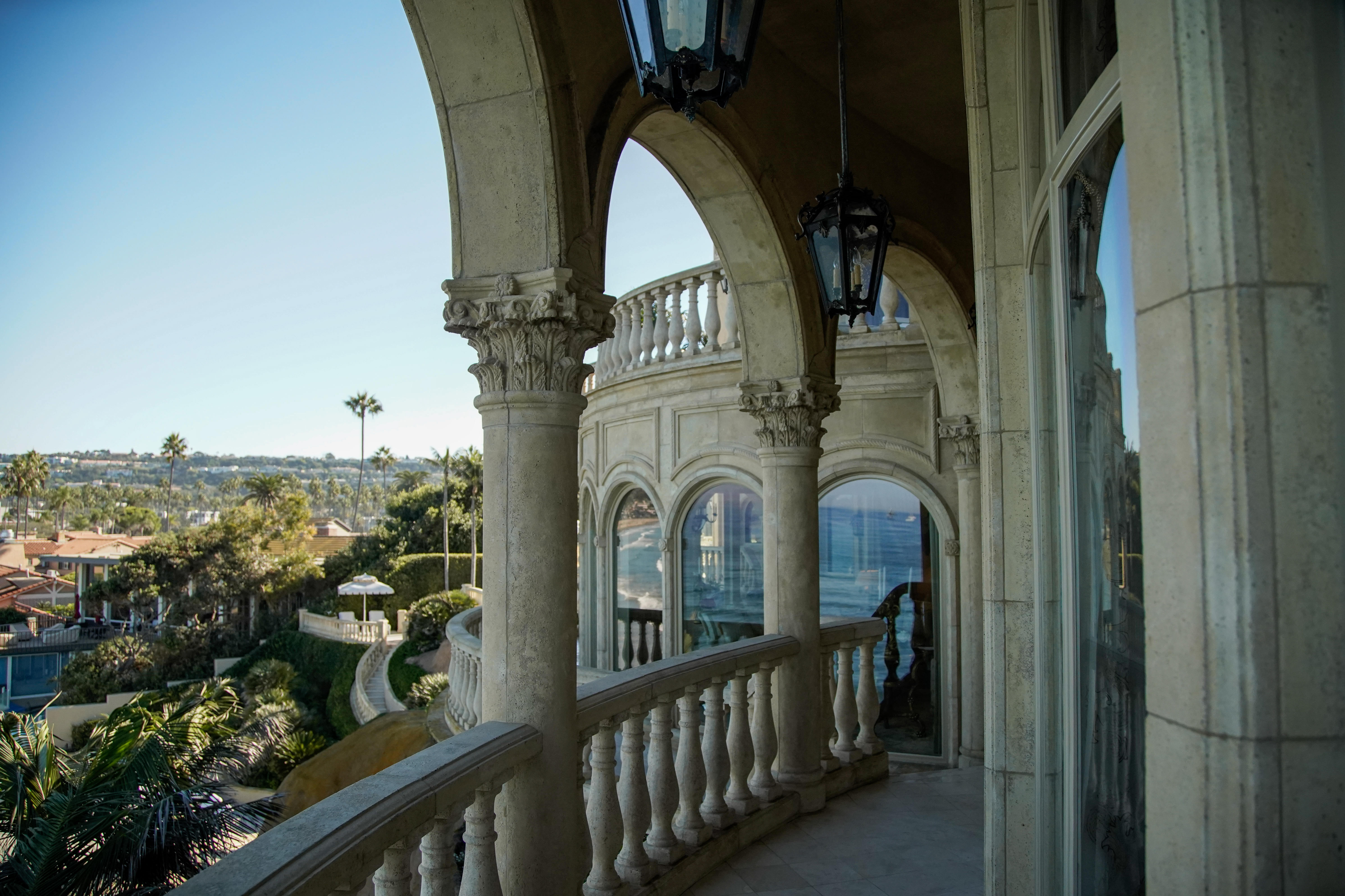 Balconies and walk ways of the Sand Castle mansion. (Alejandro...