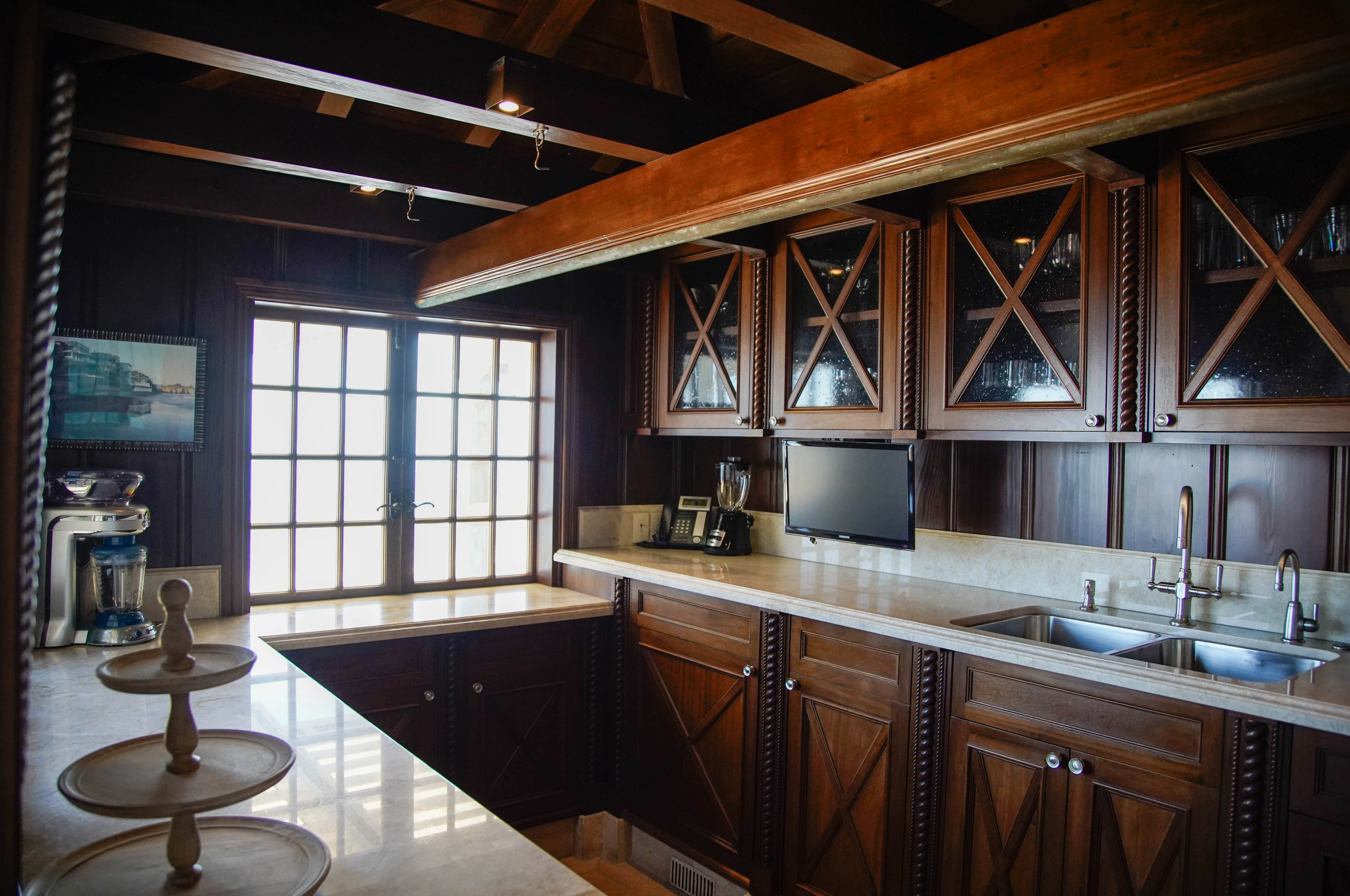 Boat house at the Sand Castle mansion in La Jolla....