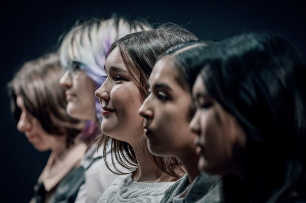 Competitors in the Poetry Out Loud event on Tuesday, Feb. 3, 2026 at the San Diego Central Library. (Sandy Huffaker for The San Diego Union-Tribune)