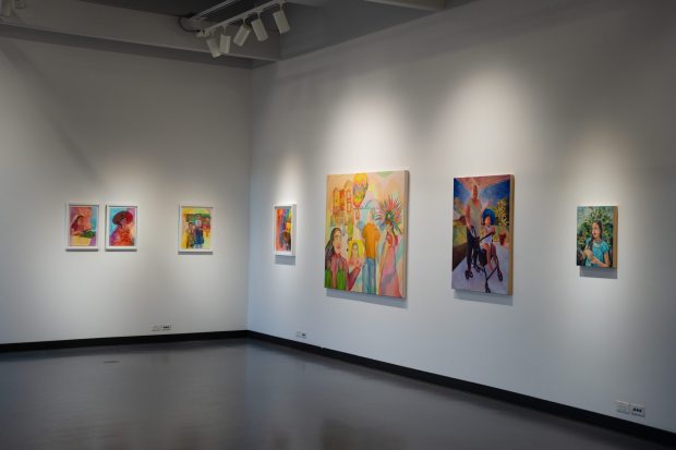 The Mesa College Art Gallery exhibit "The Politics of Portrayal: Three Generations of Chicana Portraiture in Los Angeles" is on display through March 5, 2026. (San Diego Mesa College Office of Communications)