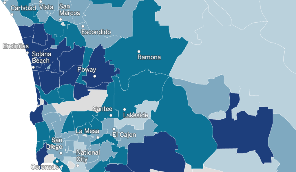 How has San Diego County changed in 5 years? Incomes haven’t kept pace with housing costs, census data show – San Diego Union-Tribune
