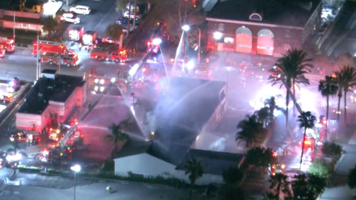 Firefighters battle structure fire in Artesia – NBC Los Angeles