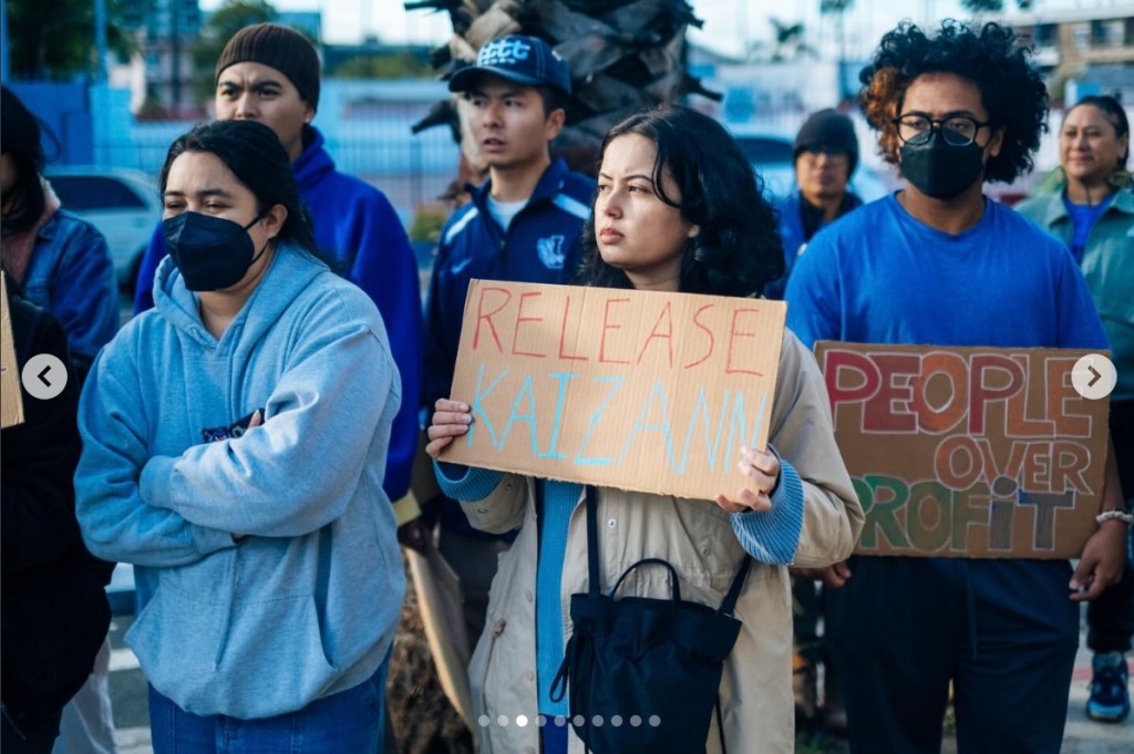 The Justice 4 Kaizann rally on Feb. 17, 2026 was led by the National Alliance for Filipino Concerns, Filipino Students in Health at California State University, Long Beach and the Filipino Migrant Center.(Courtesy of NAFCON SoCal Instagram)