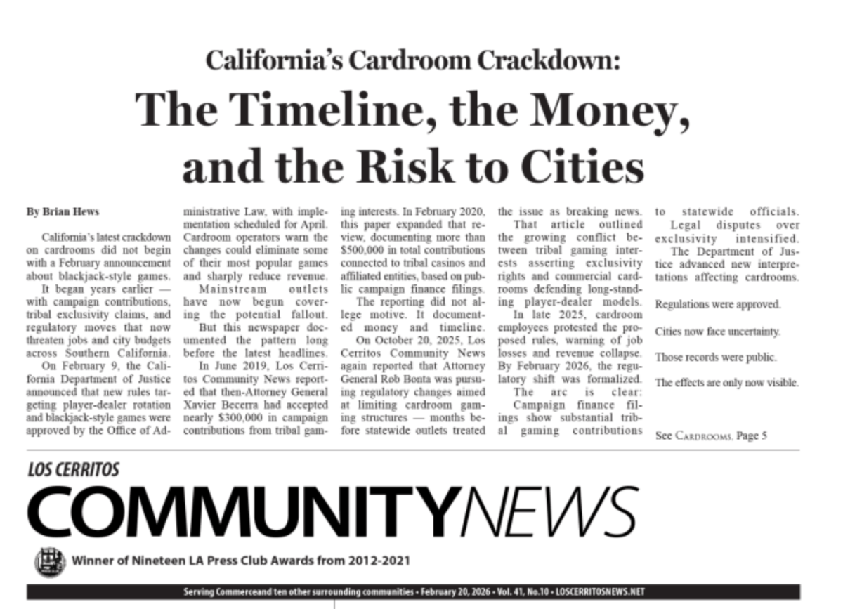 February 20, 2026 Los Cerritos Community News Digital Edition