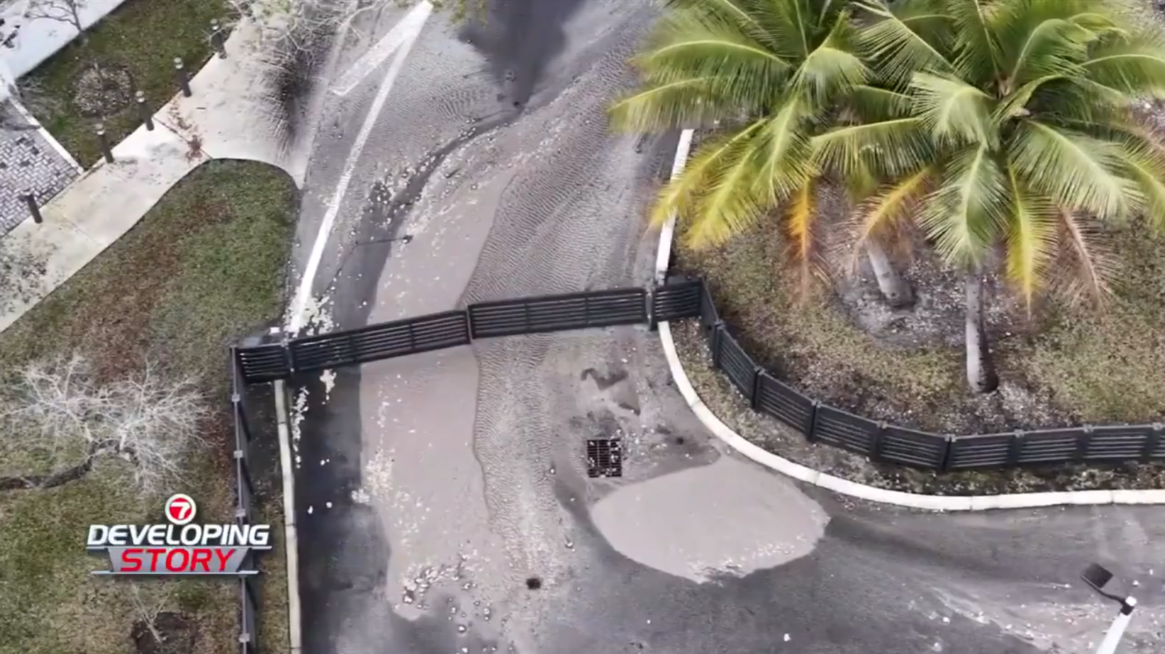 Main break off Oakland Park Blvd. Bridge prompts low water warning - WSVN 7News | Miami News, Weather, Sports