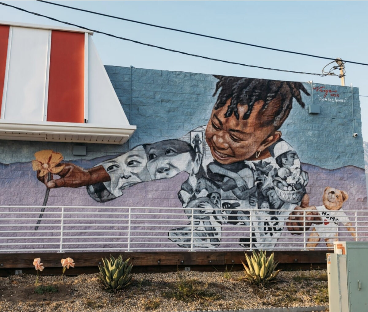 Robert Vargas mural “From the Ashes” In Altadena.