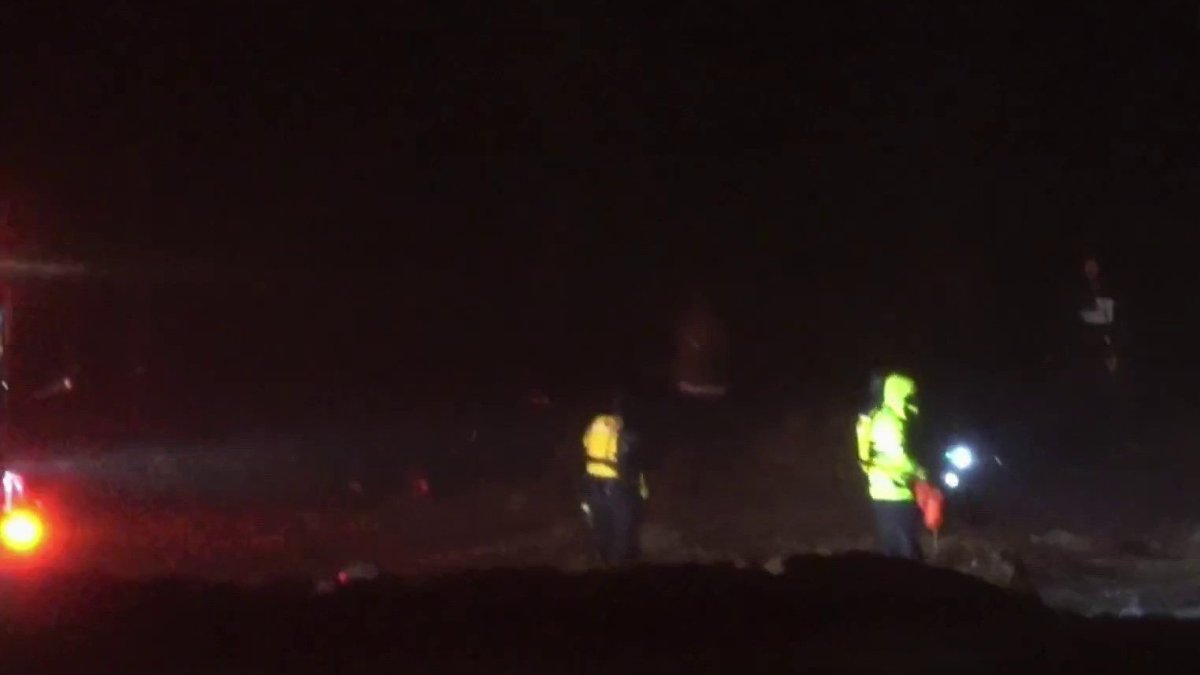 Driver swept away by rushing floodwaters in Devore – NBC Los Angeles