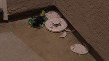 Many of the illegal vacant house parties, like this scene in Spring Valley, feature smashed-up smoke detectors.