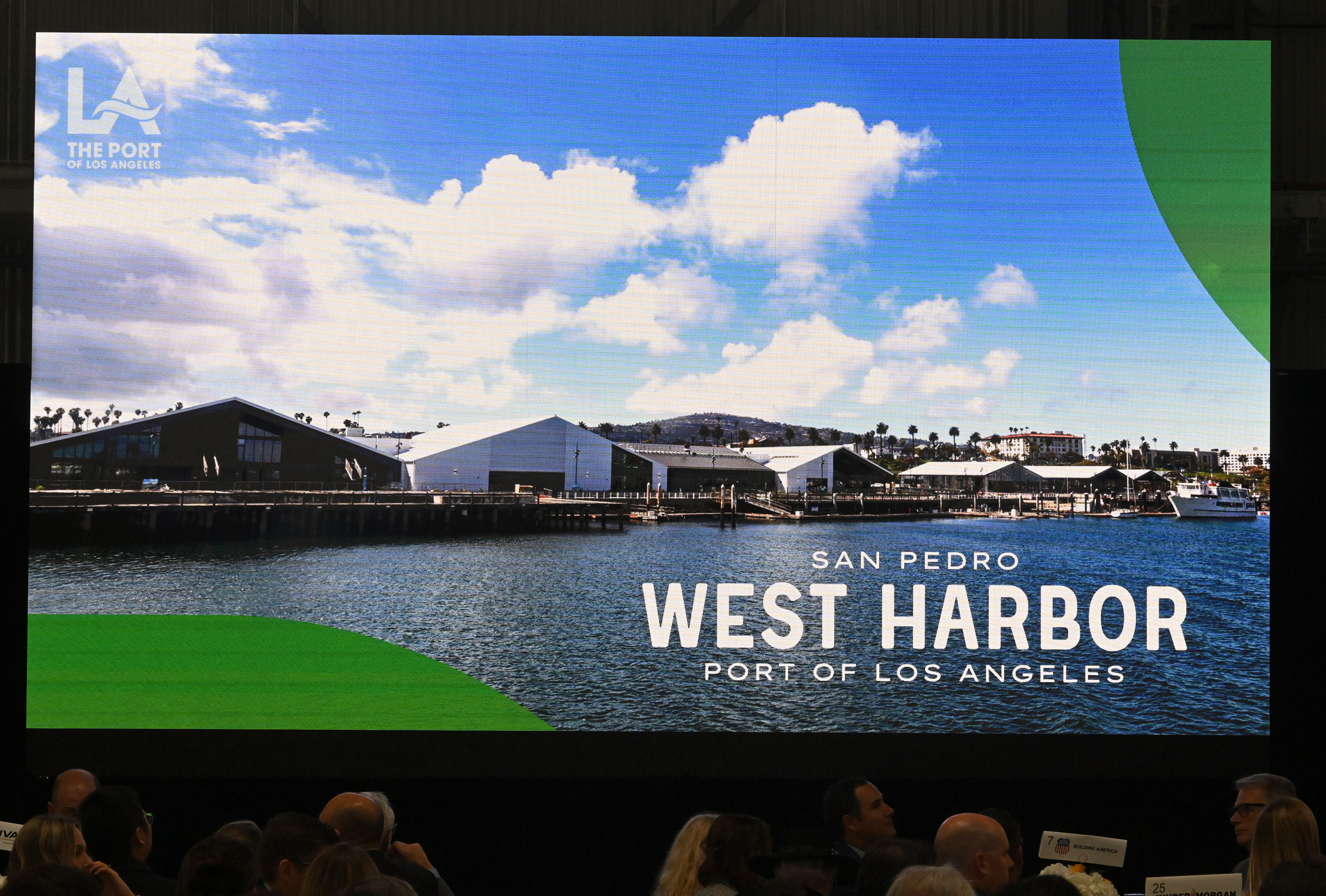 Port of Los Angeles Executive Director Gene Seroka presents renderings...