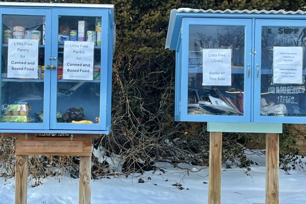 Little Food Pantry at First United Methodist Church in Berkley on Feb. 3, 2026. (Peg McNichol/MediaNews Group)