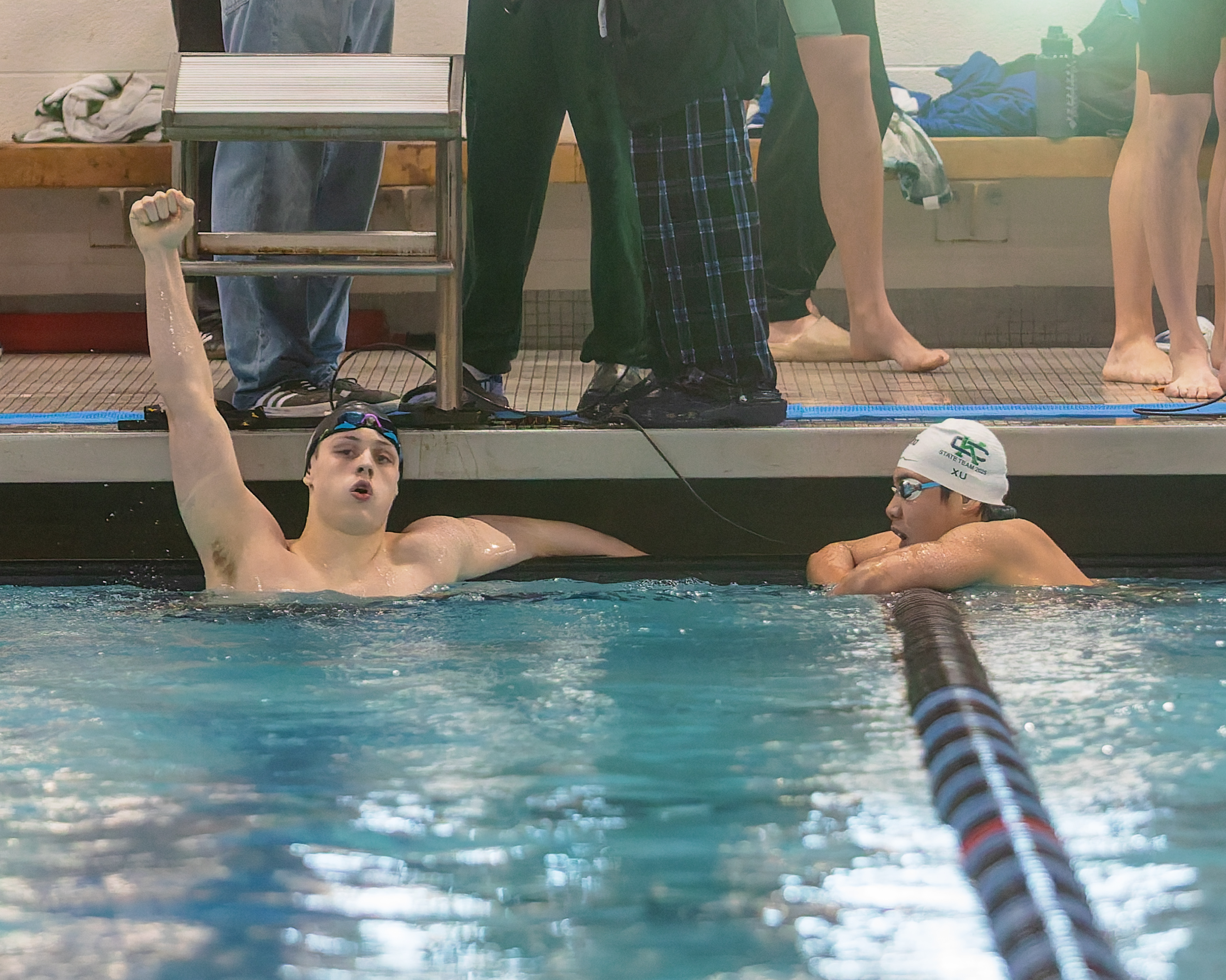 The Oakland County Boys Swim Championships were held Saturday, Feb....